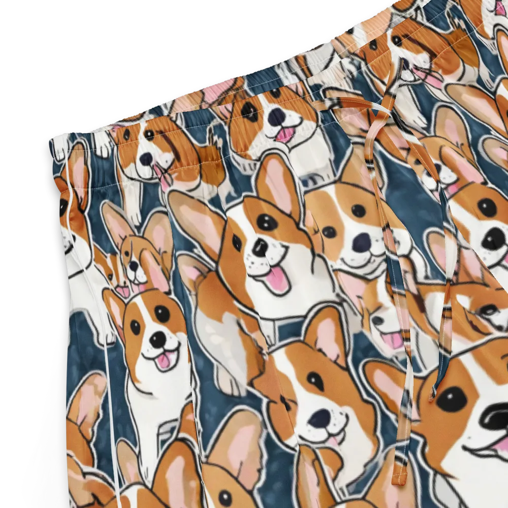 Corgi Commotion on Women's Pajama Shorts — Product details