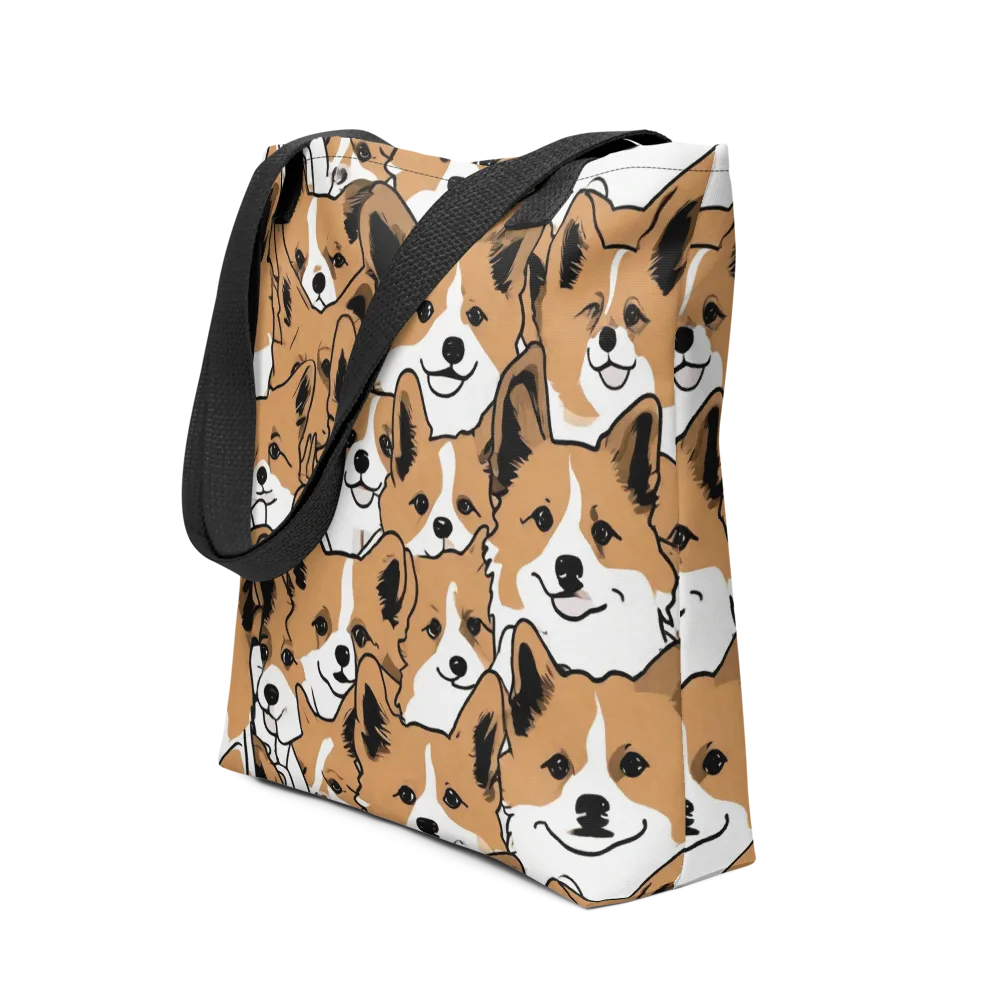 Corgi Crowd on Tote Bag — Front