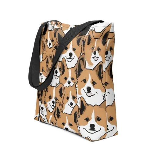 Corgi Crowd on a Tote Bag