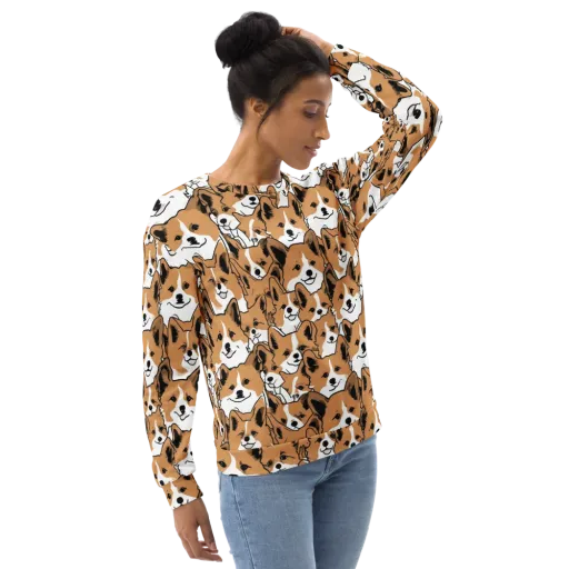 Corgi Crowd on a Sweatshirt