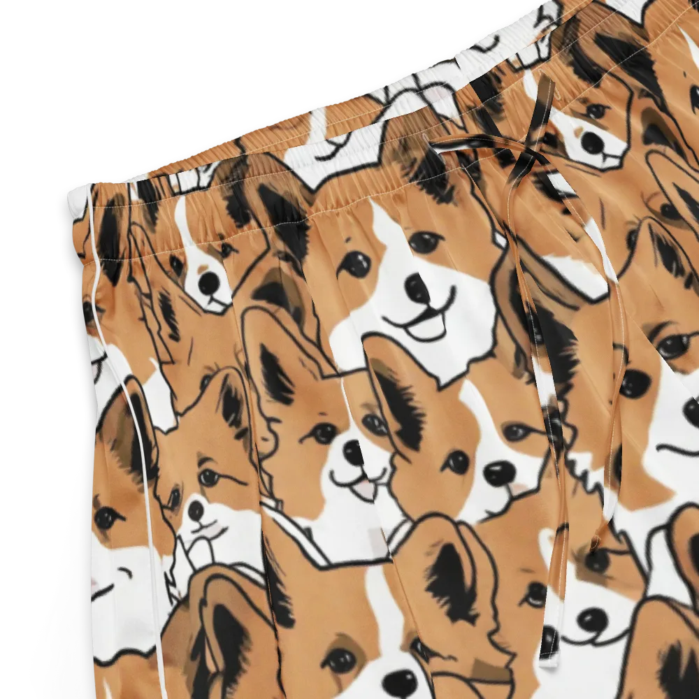 Corgi Crowd on Women's Pajama Shorts — Product details