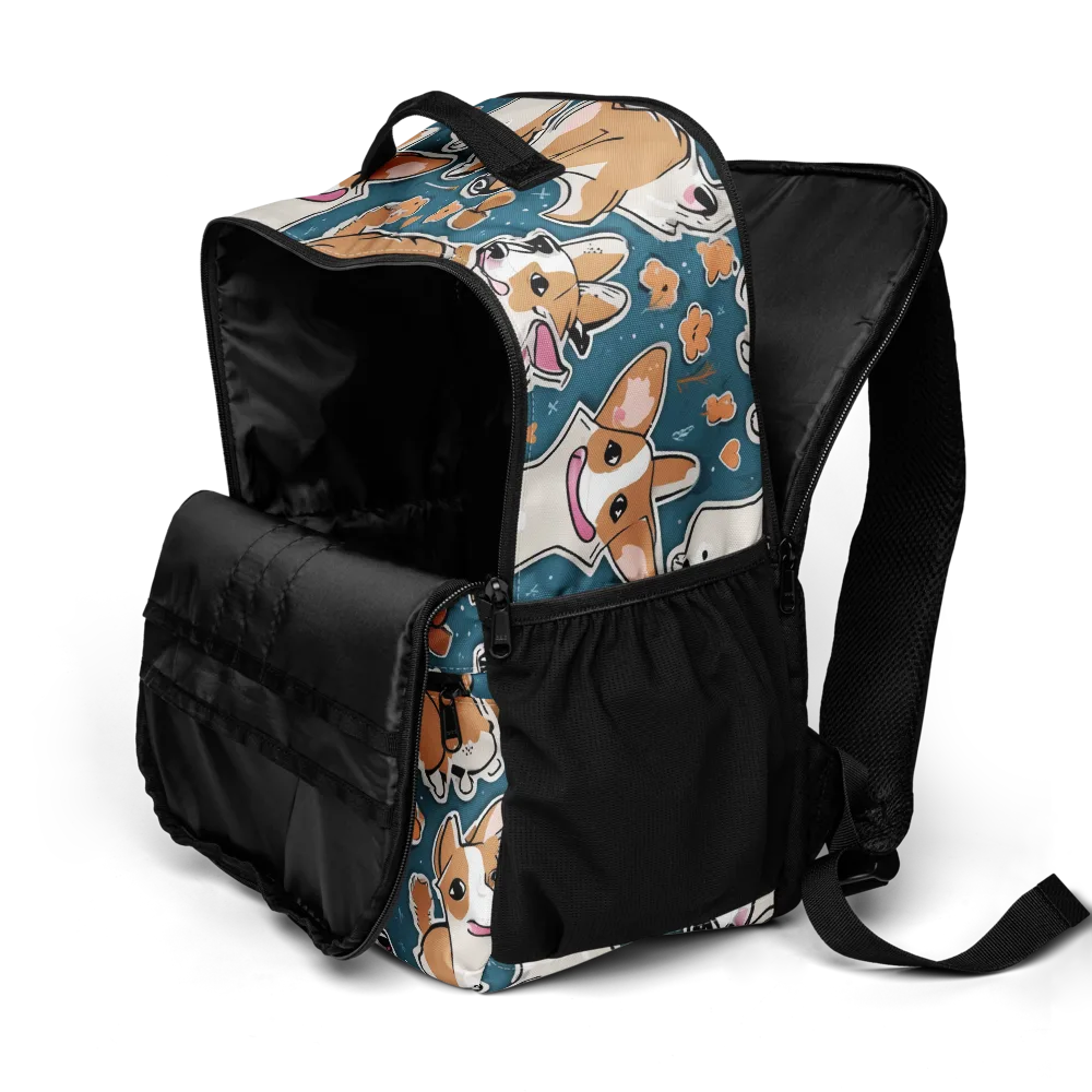 Corgi Confetti on Utility Backpack — Product details 2