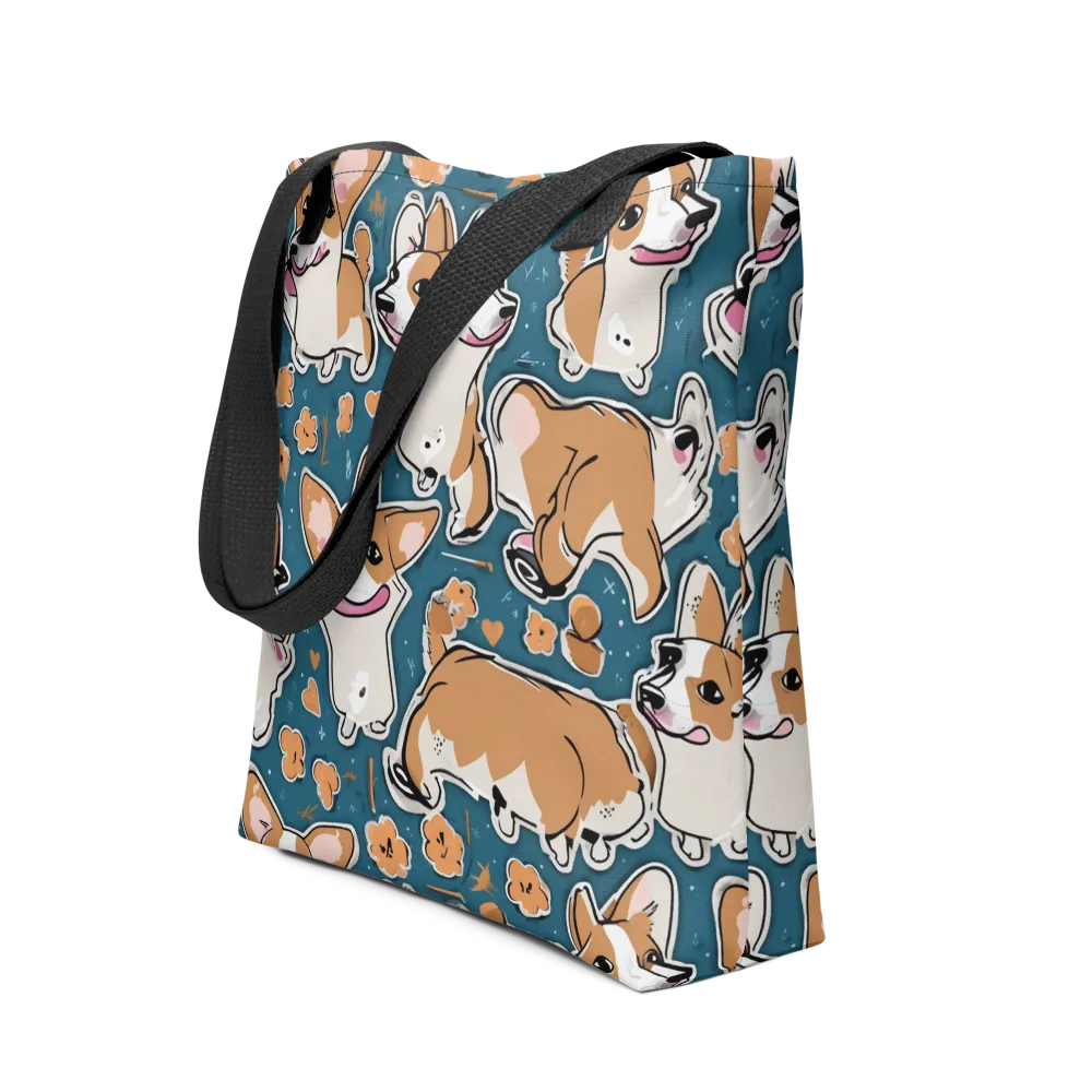 Corgi Confetti on Tote Bag — Front