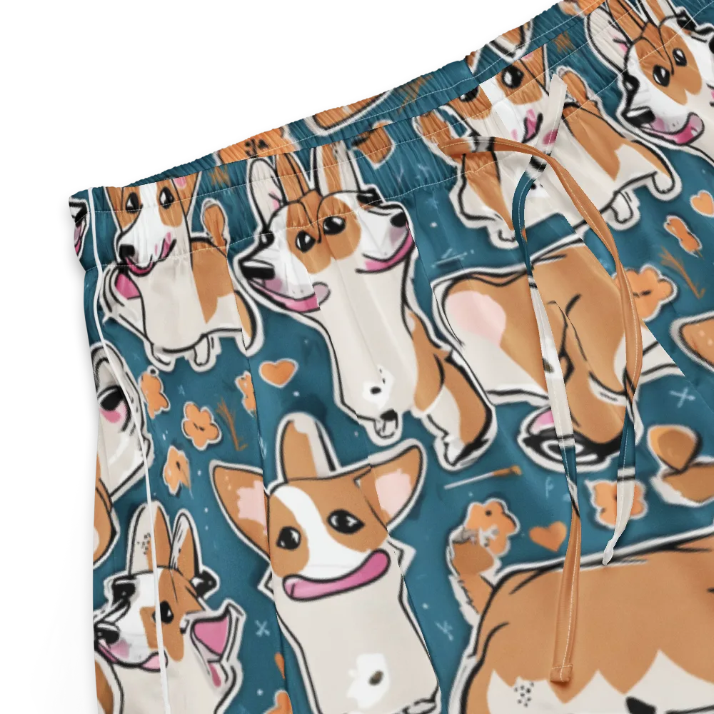 Corgi Confetti on Women's Pajama Shorts — Product details