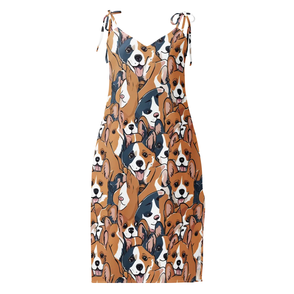 Corgi Caboodle on Slip Dress — Front