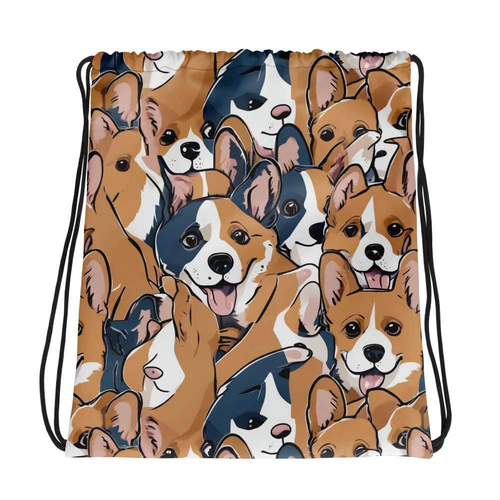 Corgi Caboodle on Drawstring Bag — Photo