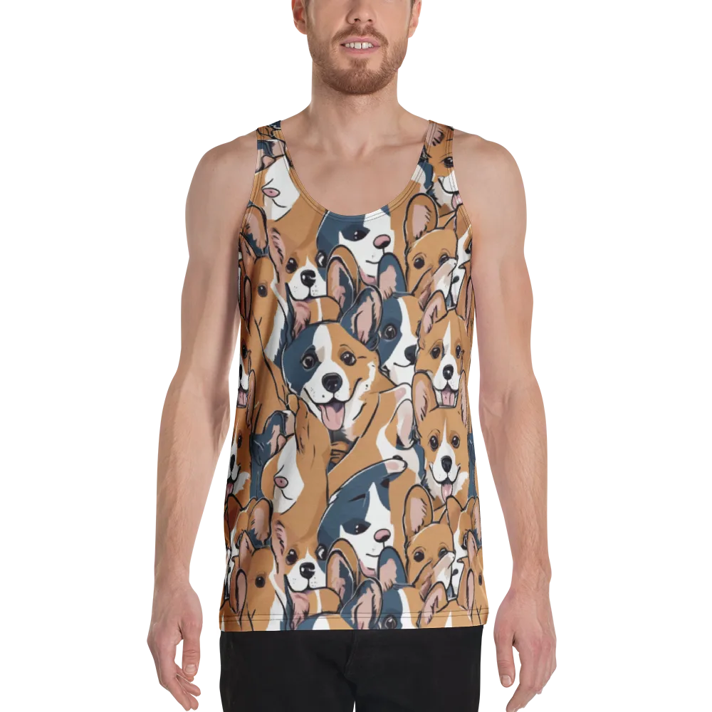 Corgi Caboodle on Men's Tank Top — Front