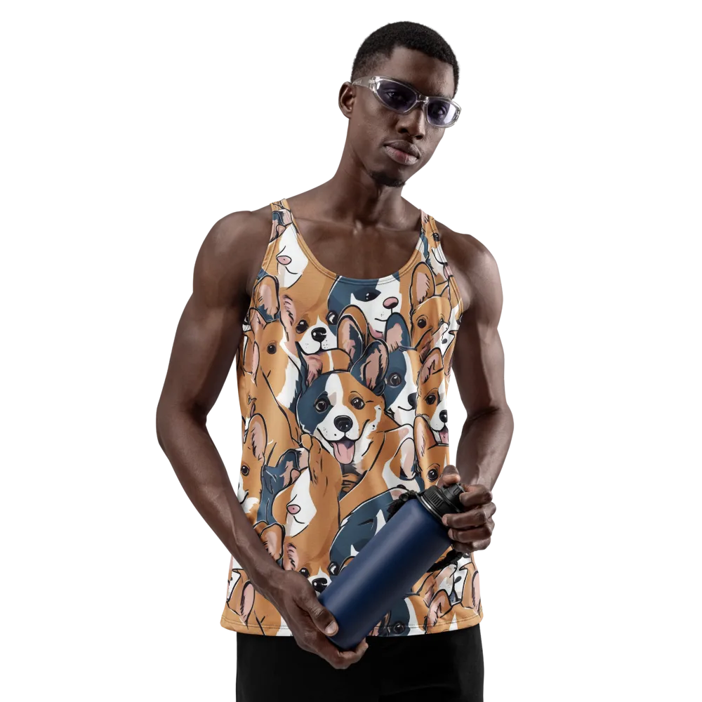 Corgi Caboodle on Men's Tank Top — Front
