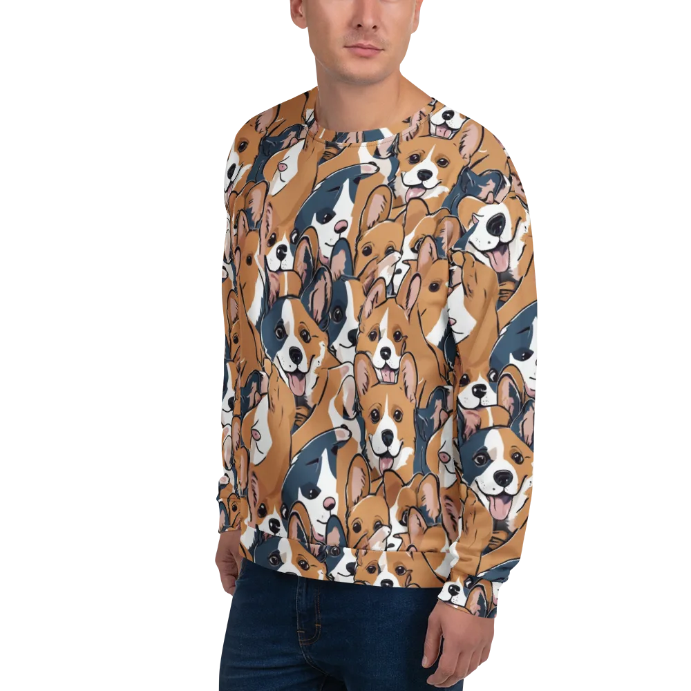Corgi Caboodle on Sweatshirt — Left Front