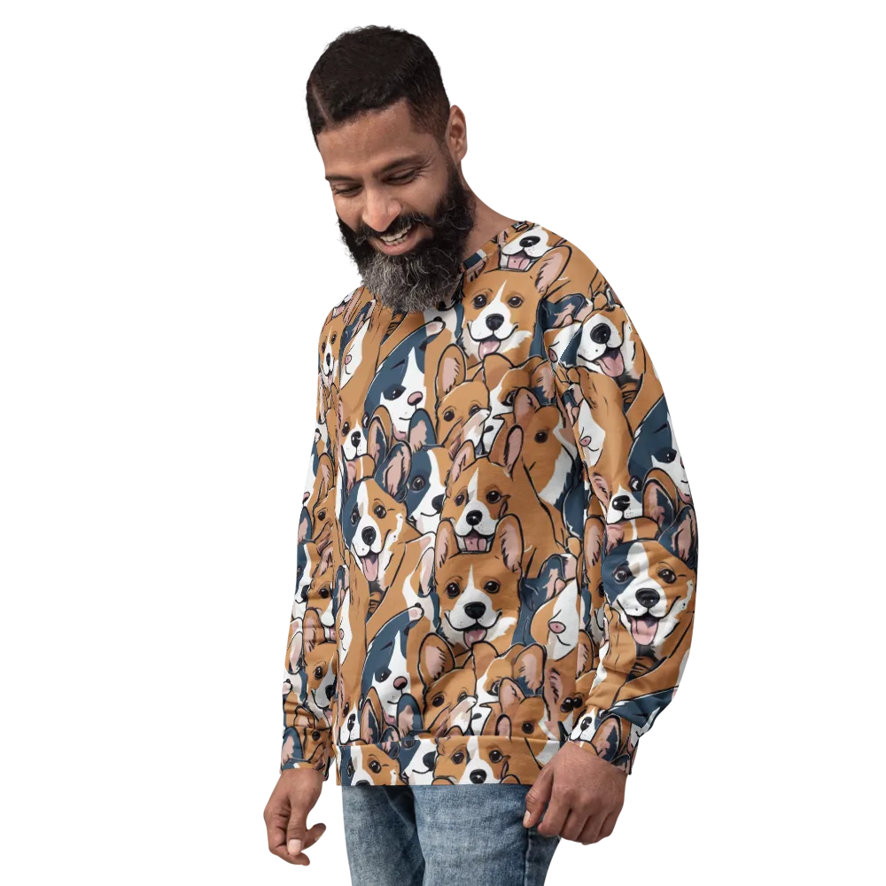 Corgi Caboodle on Sweatshirt — Left Front