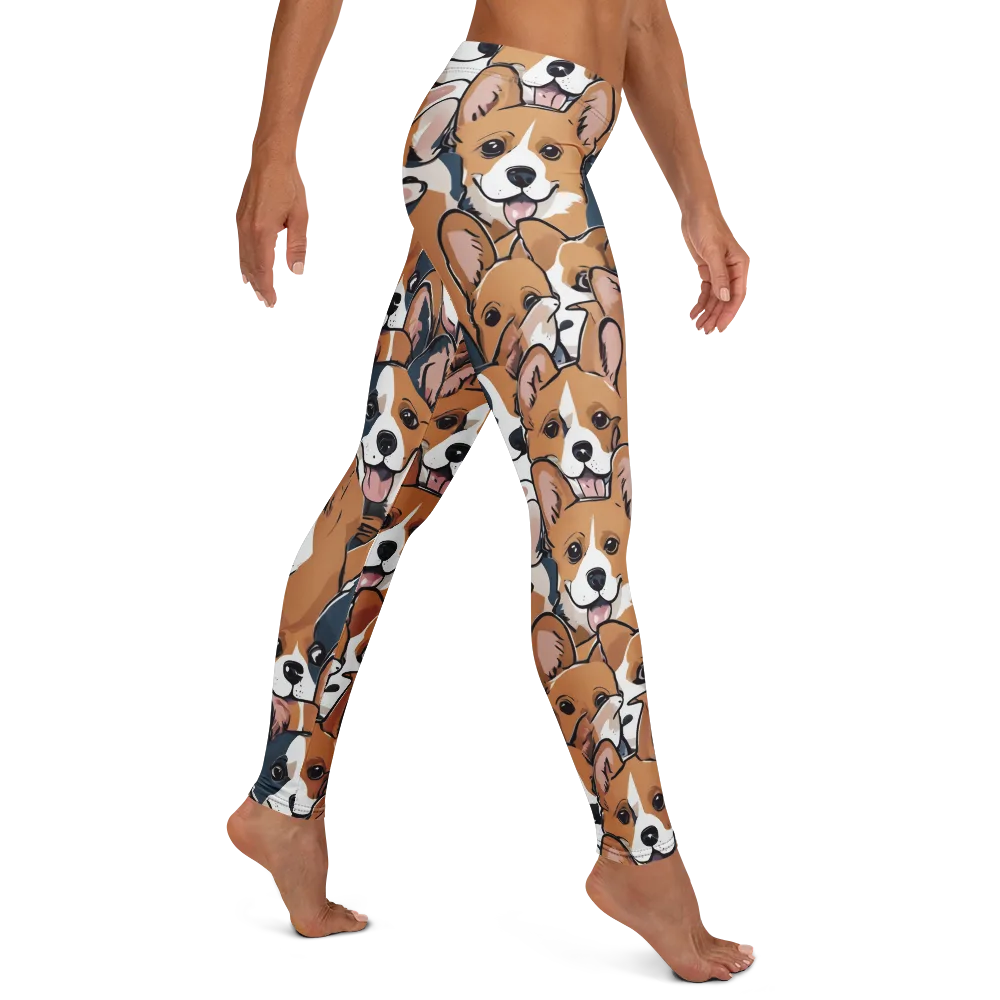 Corgi Caboodle on Leggings — Right