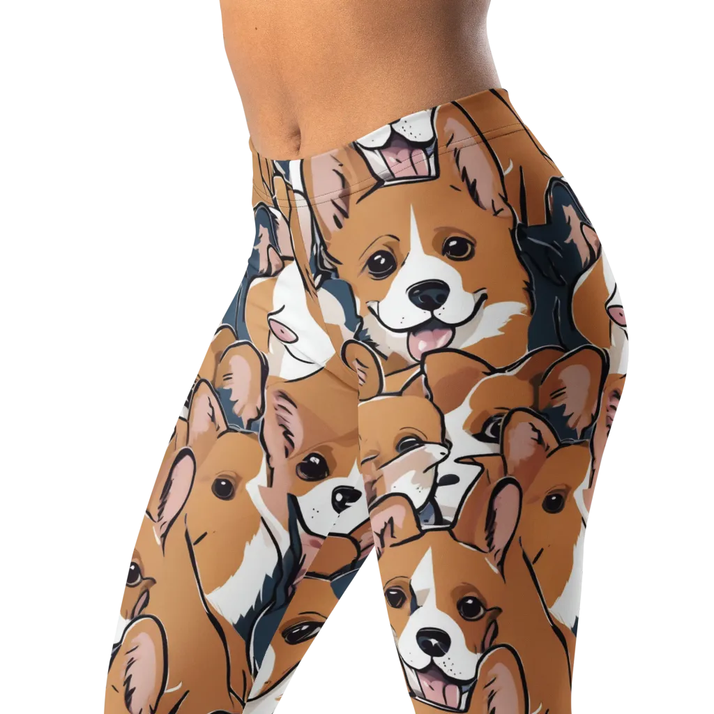 Corgi Caboodle on Leggings — Left Front