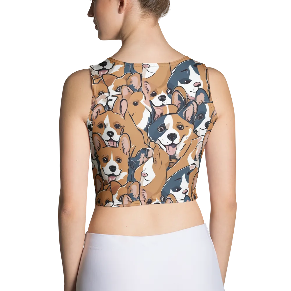 Corgi Caboodle on Crop Top — Back