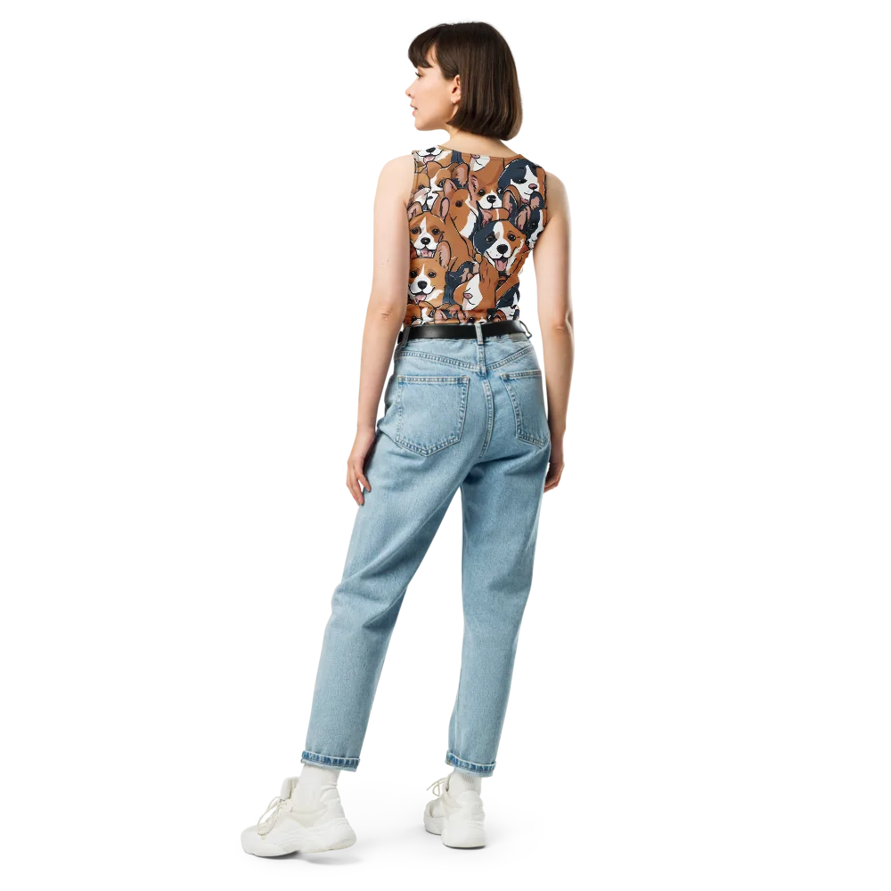 Corgi Caboodle on Crop Top — Back