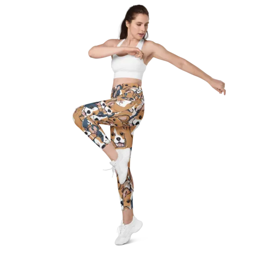 Corgi Caboodle on a Leggings with Pockets