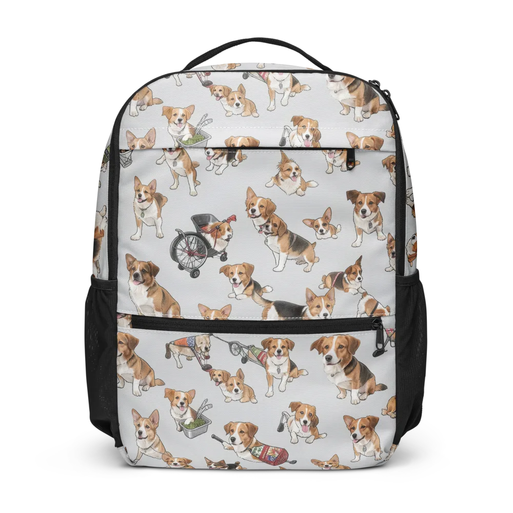 Good Dog Parade on Utility Backpack — Front