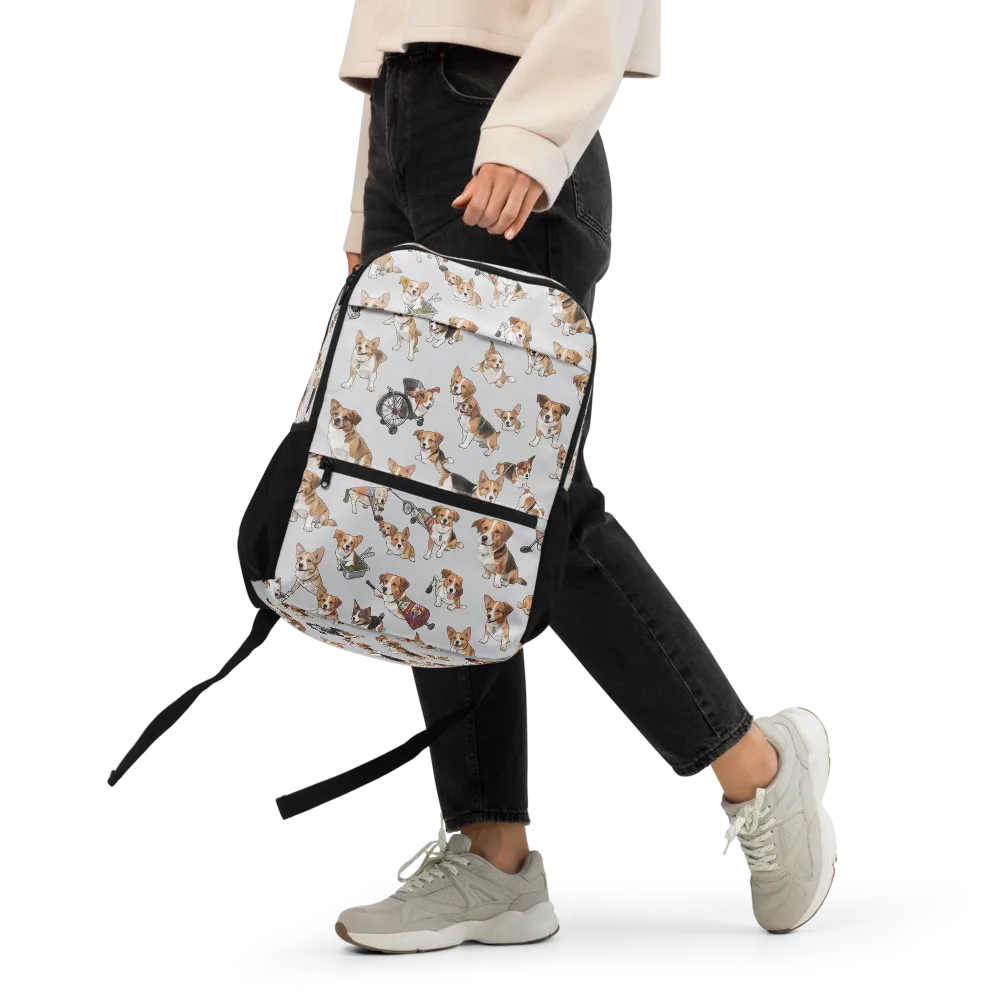 Good Dog Parade on Utility Backpack — Front