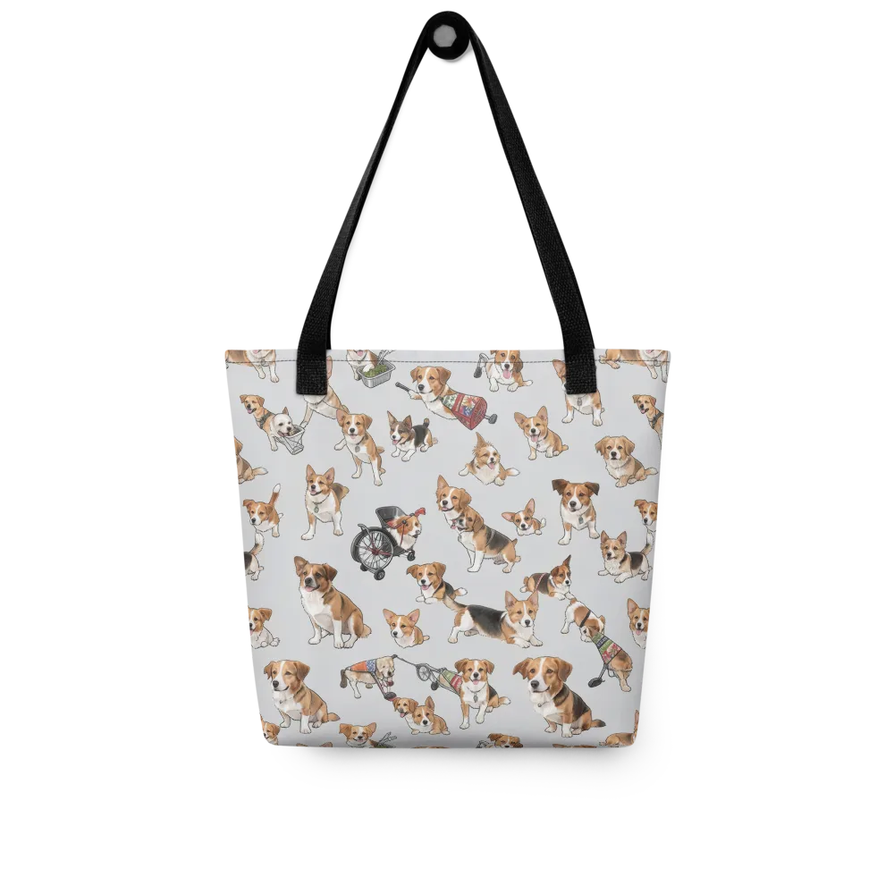 Good Dog Parade on Tote Bag — Front