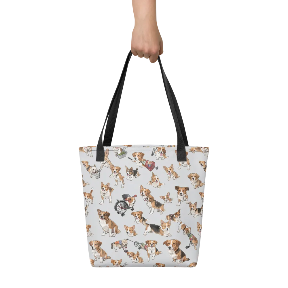 Good Dog Parade on Tote Bag — Front