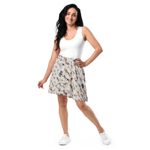 Good Dog Parade on a Skater Skirt