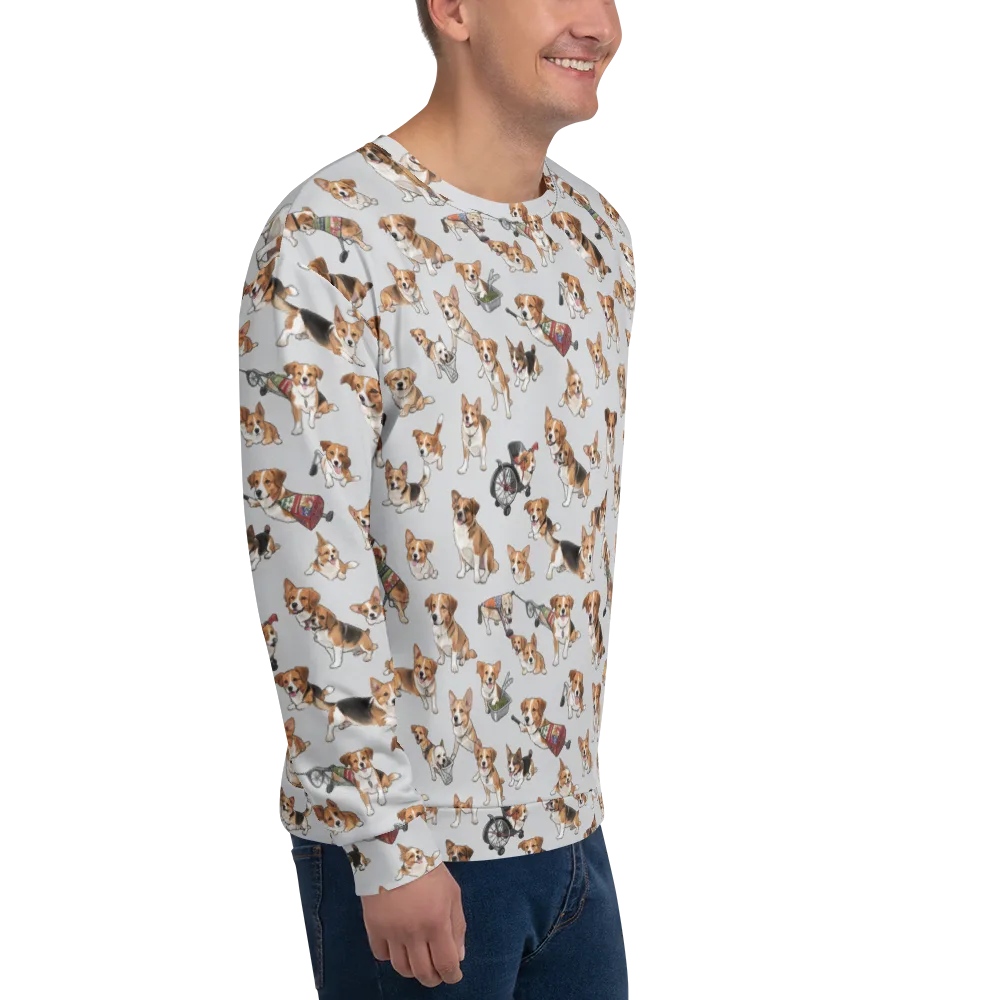 Good Dog Parade on Sweatshirt — Right Front
