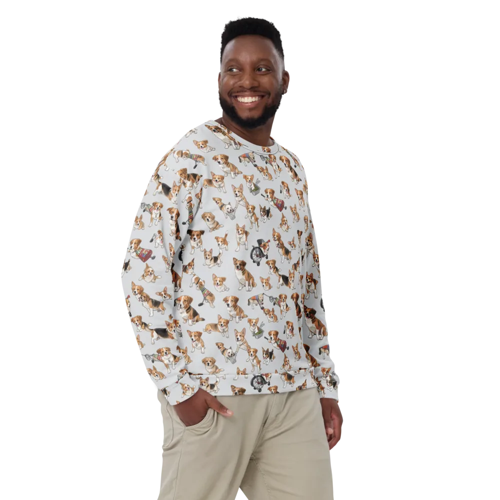 Good Dog Parade on Sweatshirt — Front