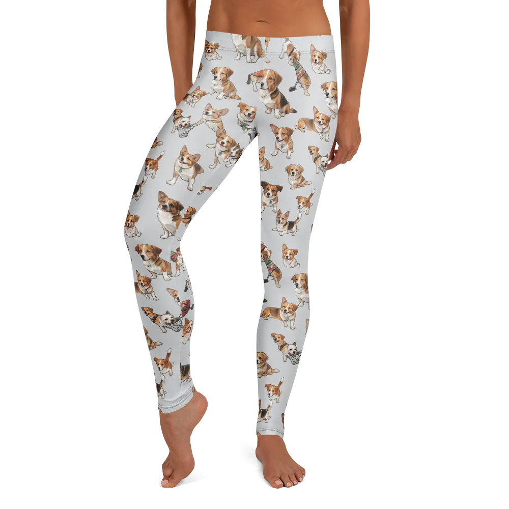 Good Dog Parade on Leggings — Front