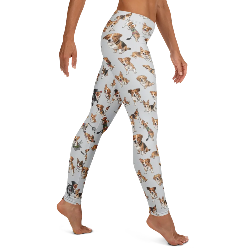 Good Dog Parade on Leggings — Right