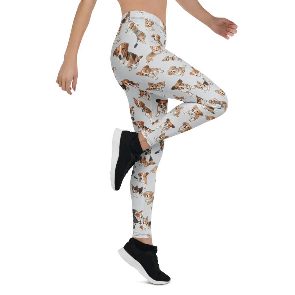Good Dog Parade on Leggings — Right