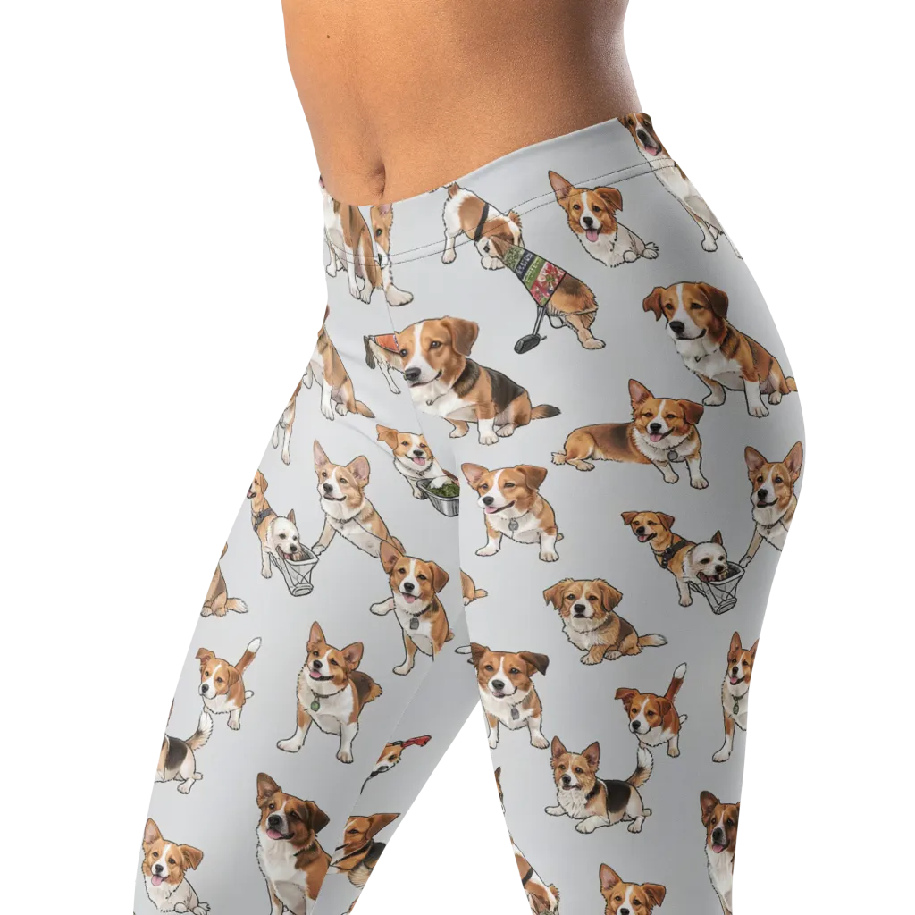 Good Dog Parade on Leggings — Left Front