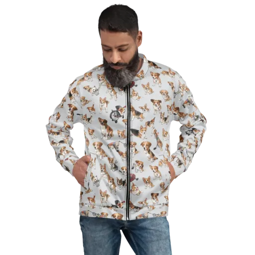 Good Dog Parade on a Bomber Jacket