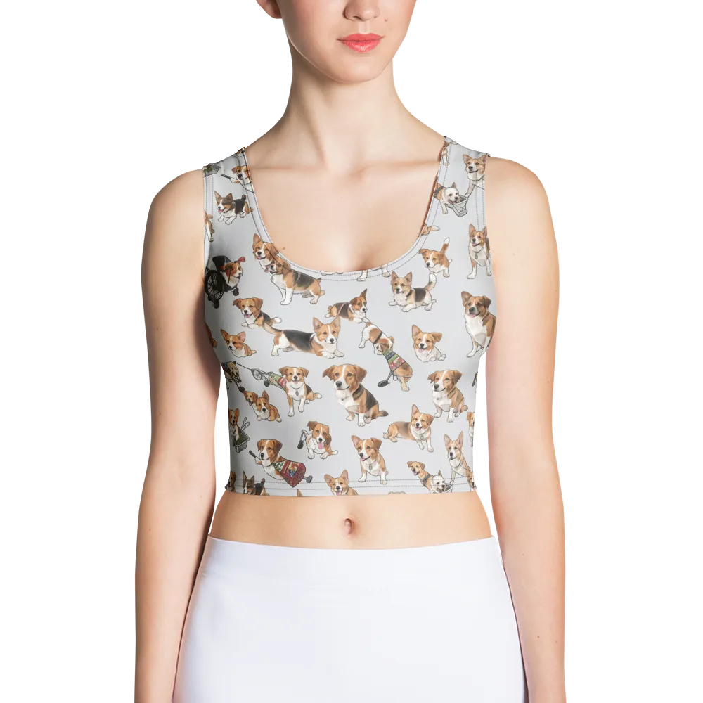 Good Dog Parade on Crop Top — Front