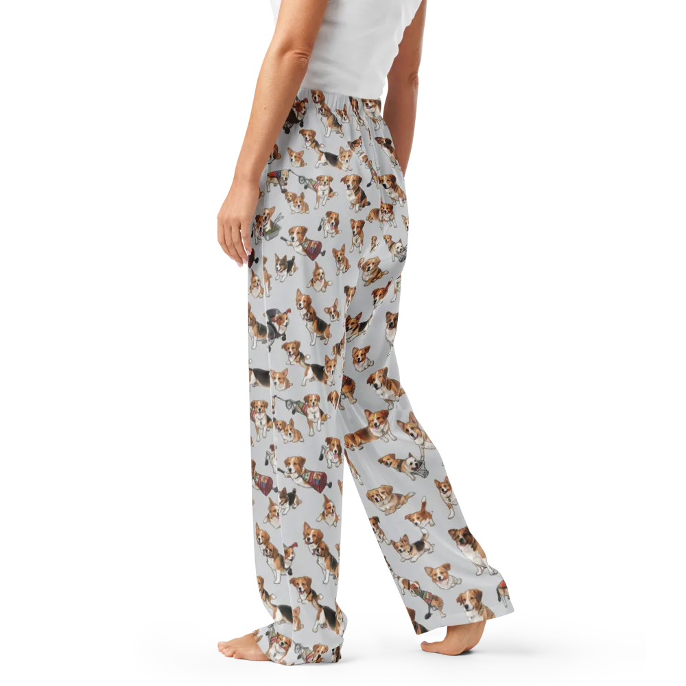 Good Dog Parade on Women's Pajama Pants — Left