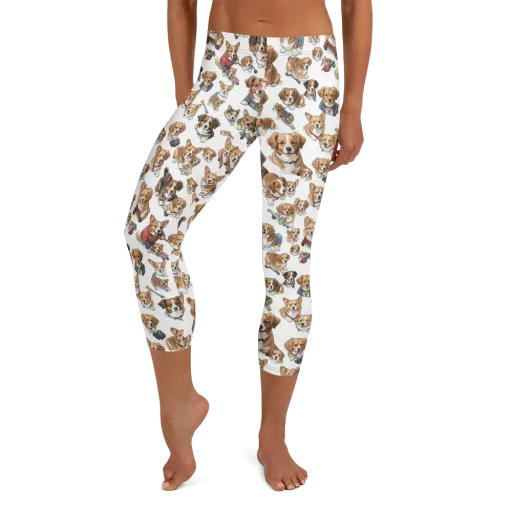 Paws On Parade on a Capri Leggings