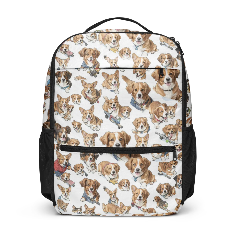 Paws On Parade on Utility Backpack — Front