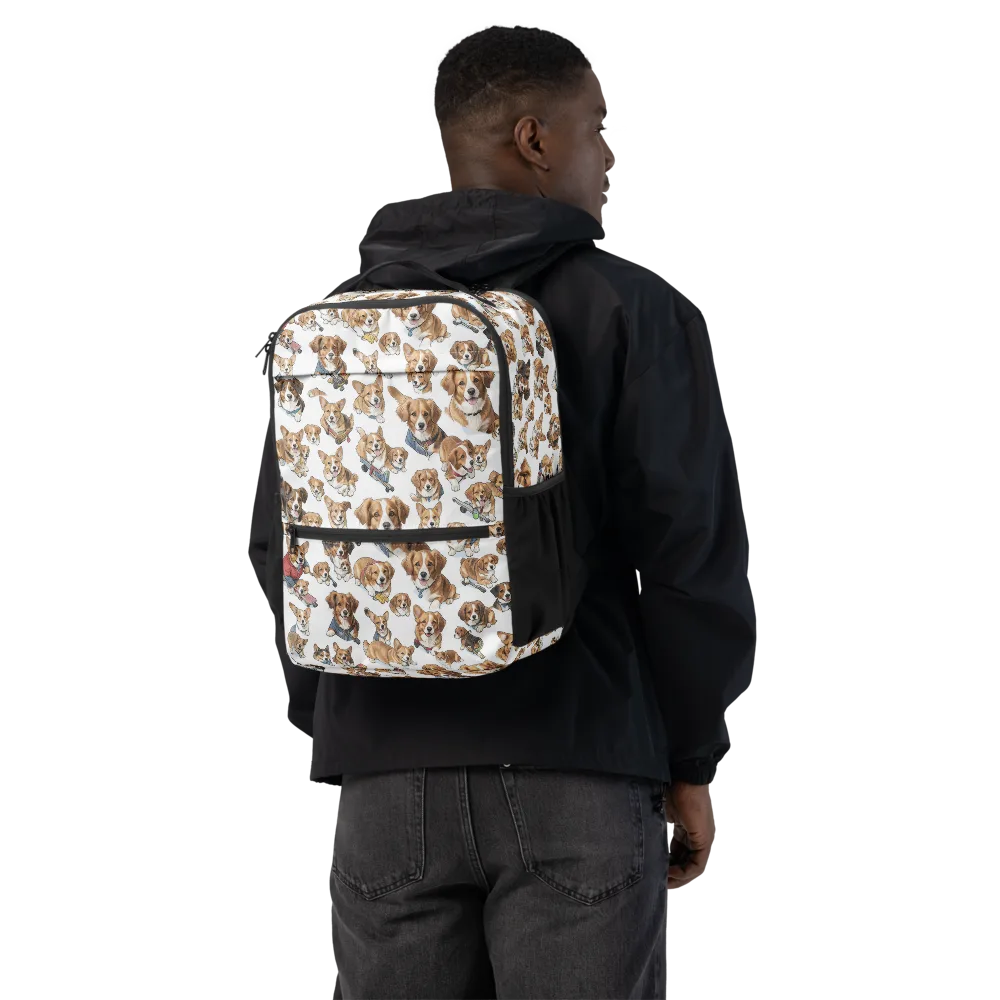 Paws On Parade on Utility Backpack — Back