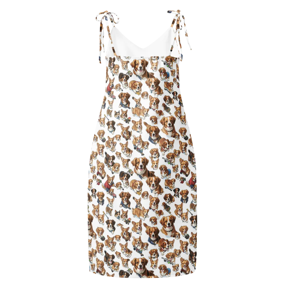 Paws On Parade on Slip Dress — Back