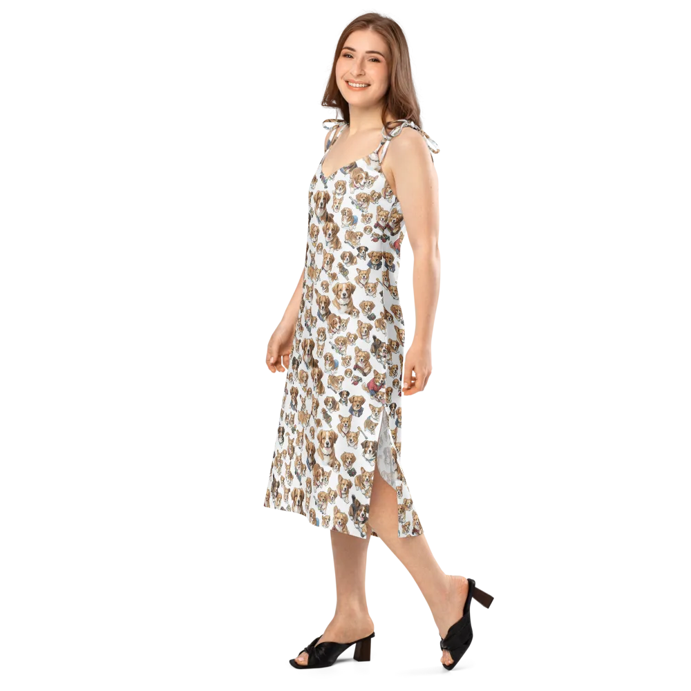 Paws On Parade on Slip Dress — Left Front