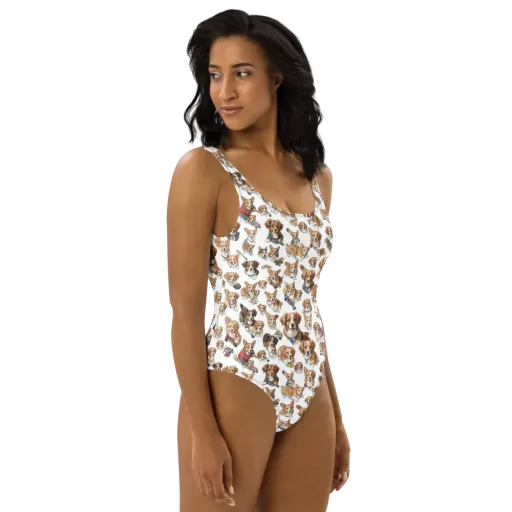 Paws On Parade on a One-Piece Swimsuit
