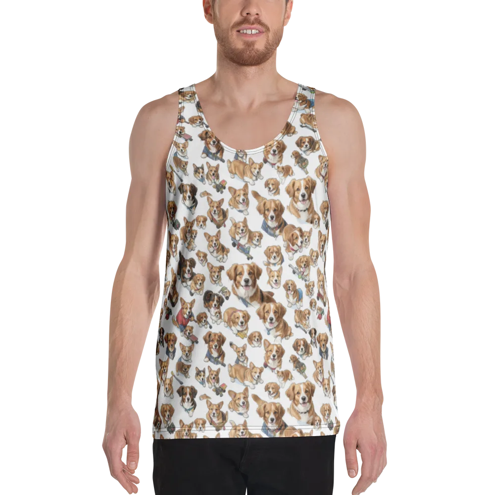 Paws On Parade on Men's Tank Top — Front