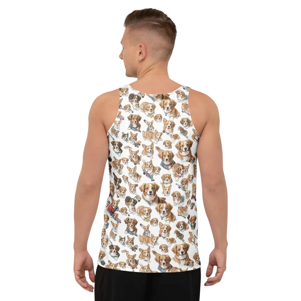 Paws On Parade on Men's Tank Top — Back