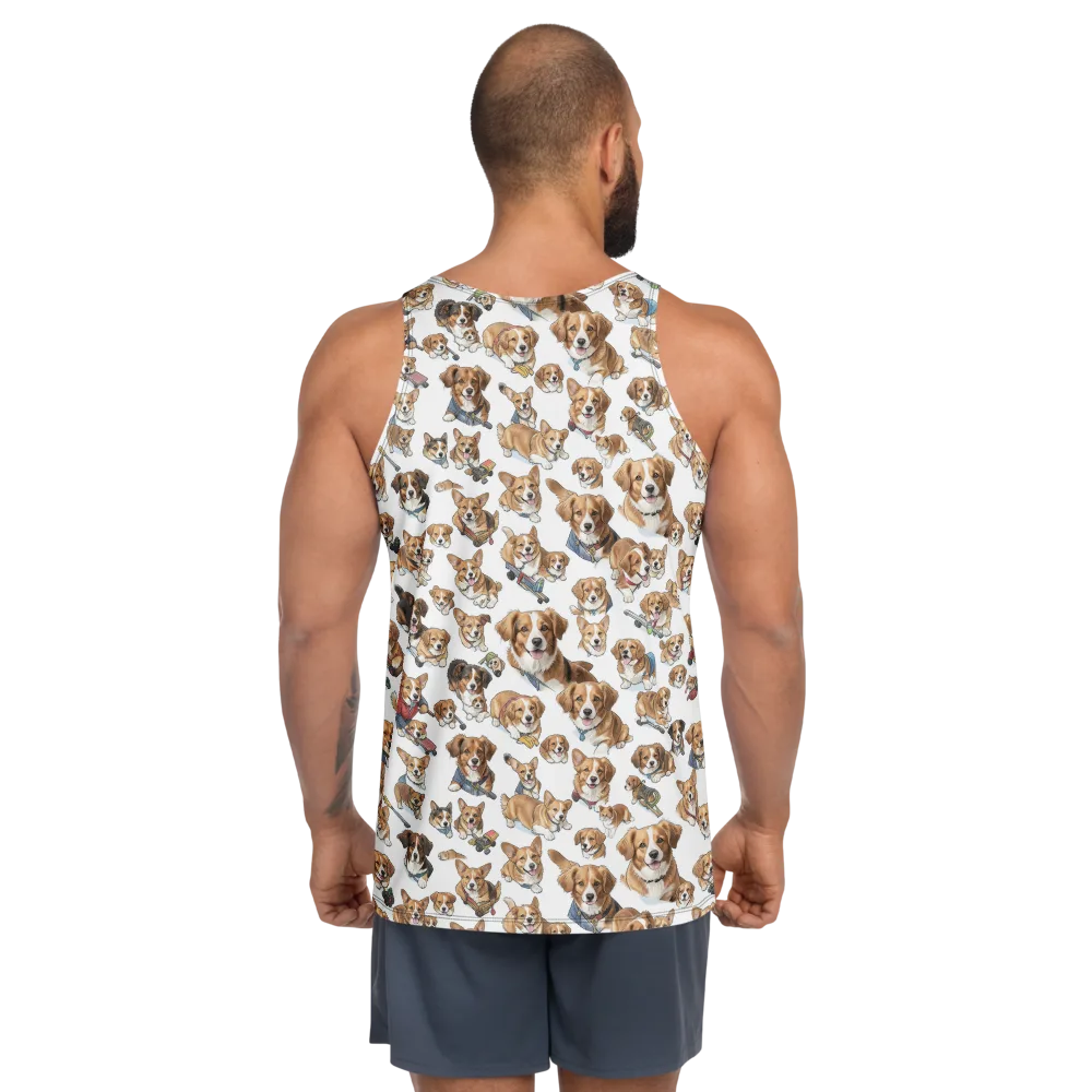 Paws On Parade on Men's Tank Top — Back