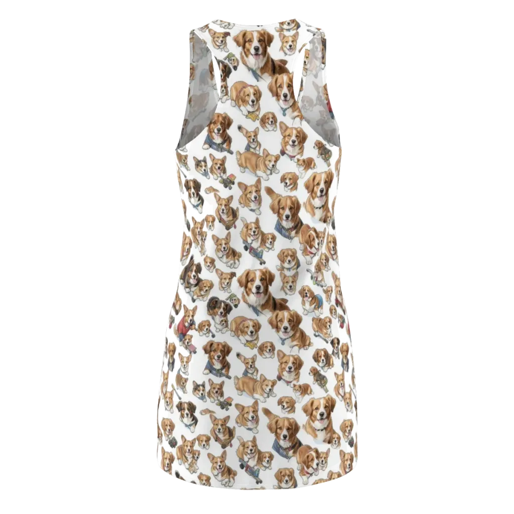 Paws On Parade on Racerback Dress — Back