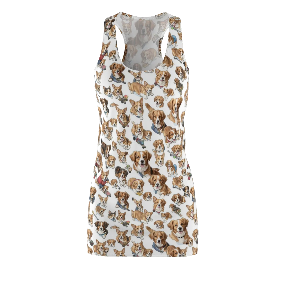 Paws On Parade on Racerback Dress — Front