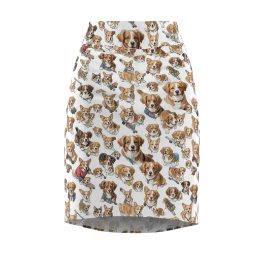Paws On Parade on a Pencil Skirt