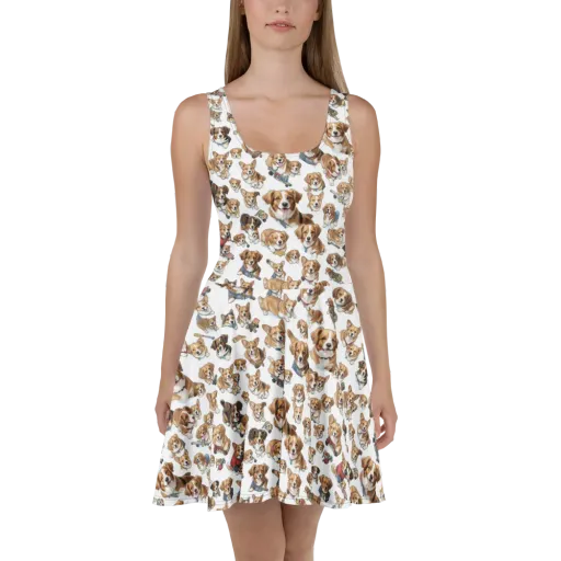 Paws On Parade on a Skater Dress
