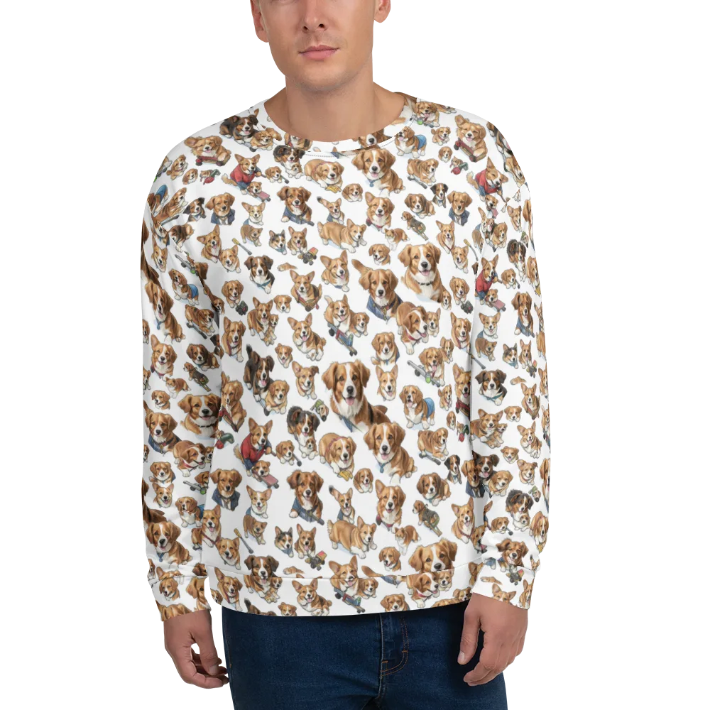 Paws On Parade on Sweatshirt — Front