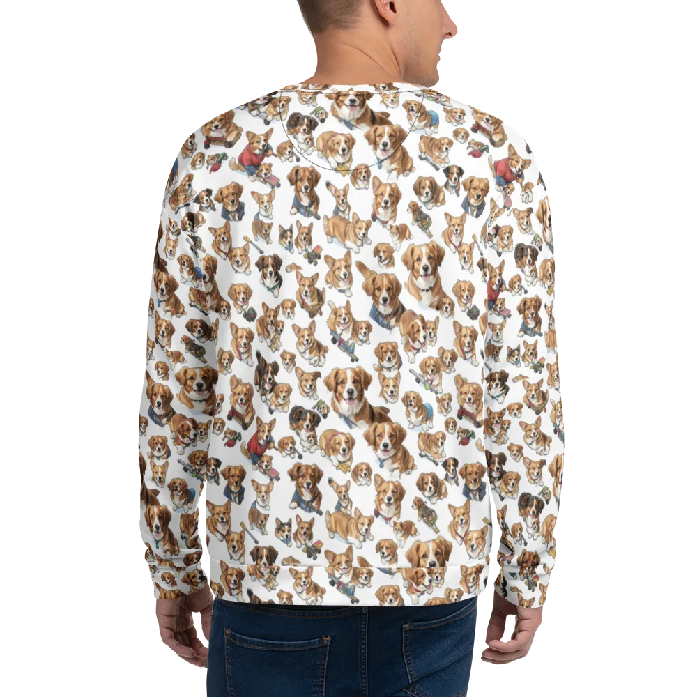 Paws On Parade on Sweatshirt — Back
