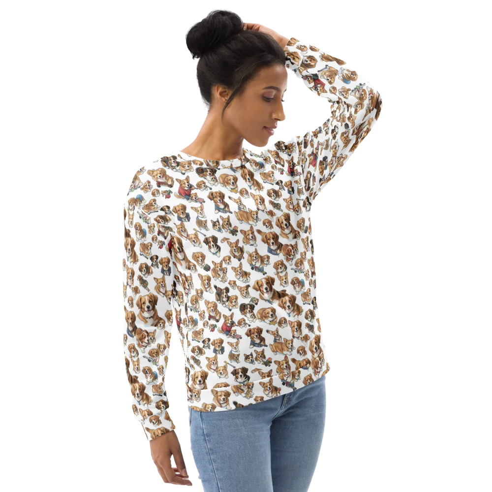 Paws On Parade on Sweatshirt — Right Front