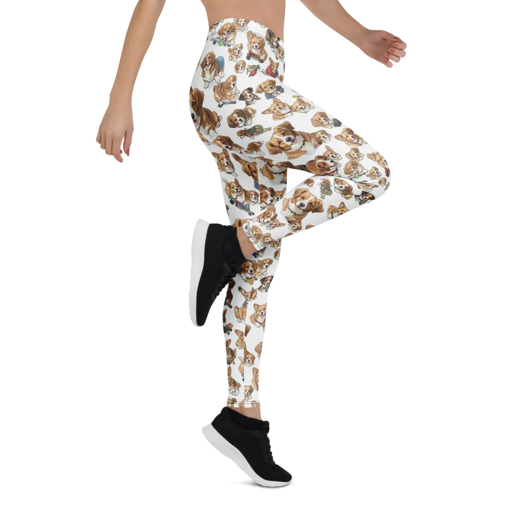 Paws On Parade on Leggings — Right